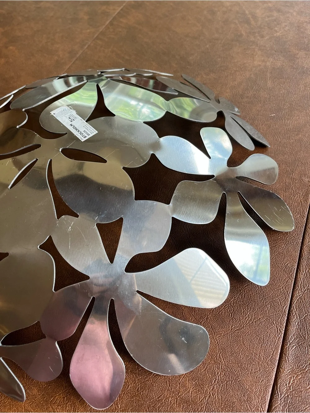 Monika Mulder stainless steel flower fruit bowl